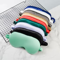 image-Pinying Double-Sided Silk Eye Mask - Tender Pink