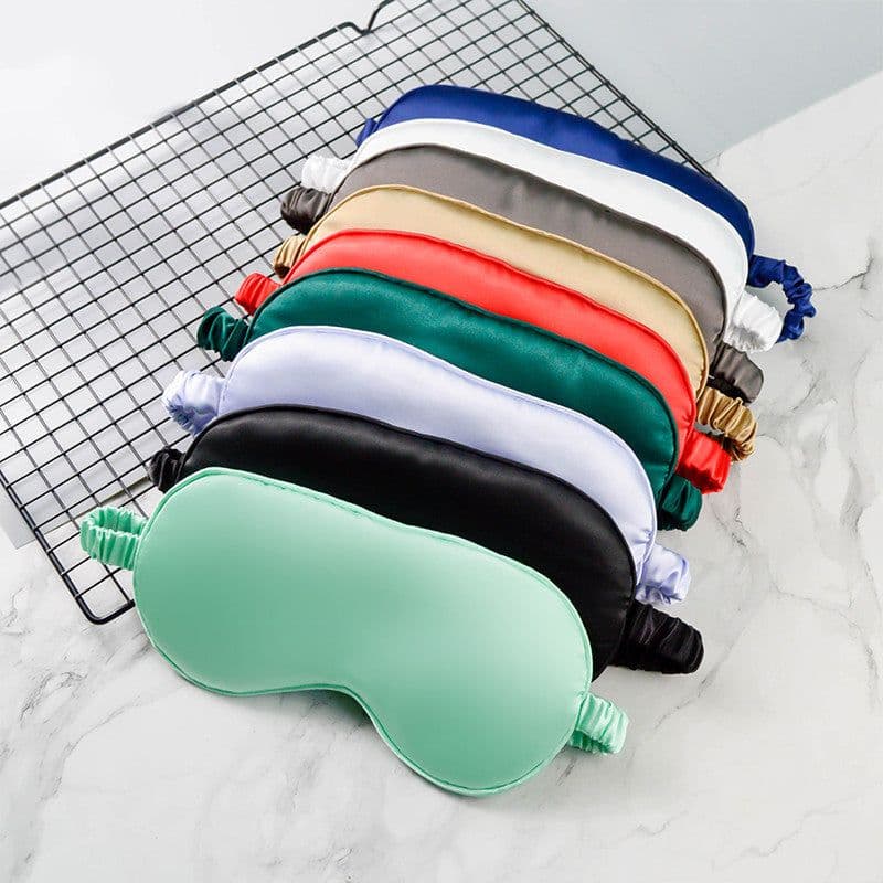 image-Pinying Double-Sided Silk Eye Mask - Tender Pink