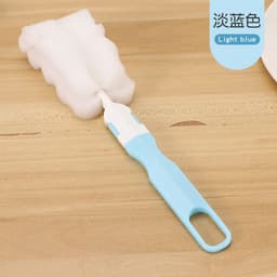 image-Sponge Cup Brush - Light Pink 20cm Long Handle
