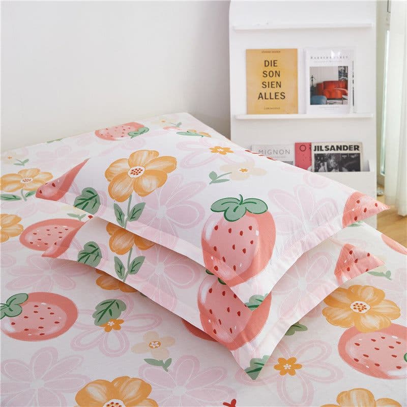 image-Spot Cotton Pillowcase - Cartoon Print Skin-Friendly
