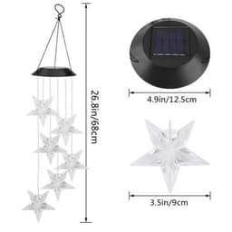 image-Solar Star Wind Chime Light - LED IP65