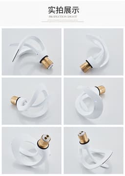 image-Ashani Copper Waterfall Basin Faucet - Hot/Cold Luxury