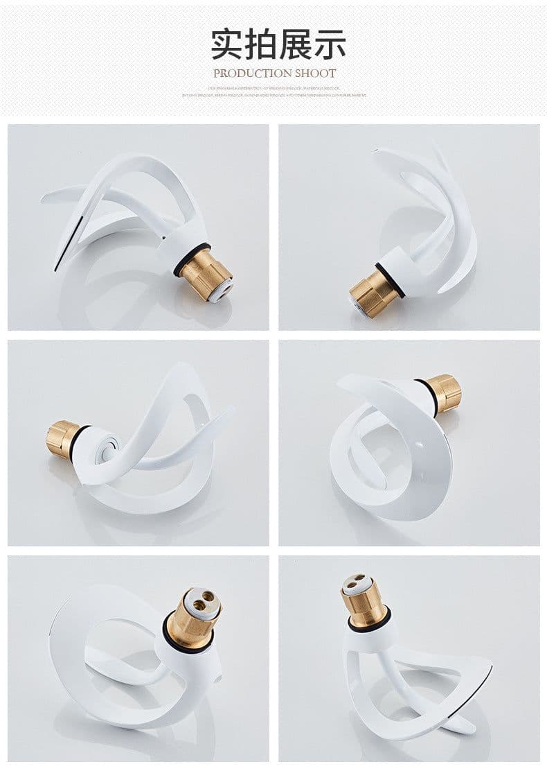 image-Ashani Copper Waterfall Basin Faucet - Hot/Cold Luxury