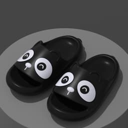 image-Go Far Away Blue Cartoon Flip Flops - Unisex 44/45 EVA