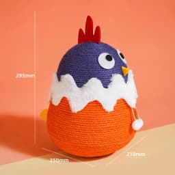 image-Cat climbing frame mushroom sisal rope cat scratching board does not shed crumbs, claw grinding artifact small cat frame does not take up space cat toy