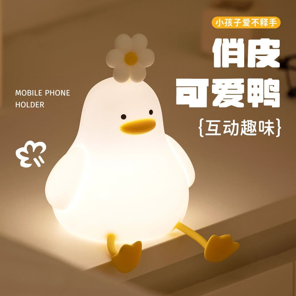 image-Toaster Night Light LED Lamp - Yellow Battery Powered