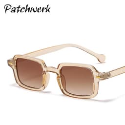 image-PATCHWERK Square Sunglasses - Black Grey Polarized