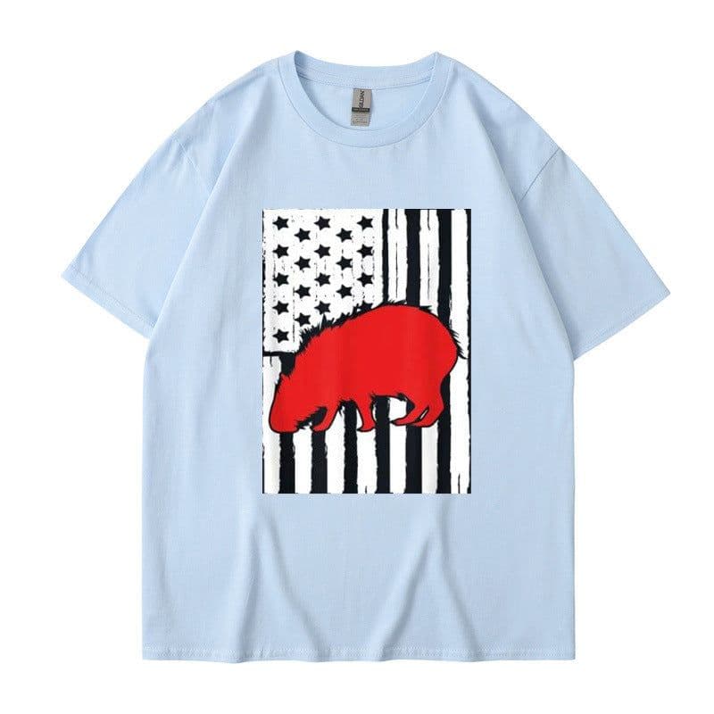 image-Men's Cartoon Anime T-Shirt - Dark Gray XXL