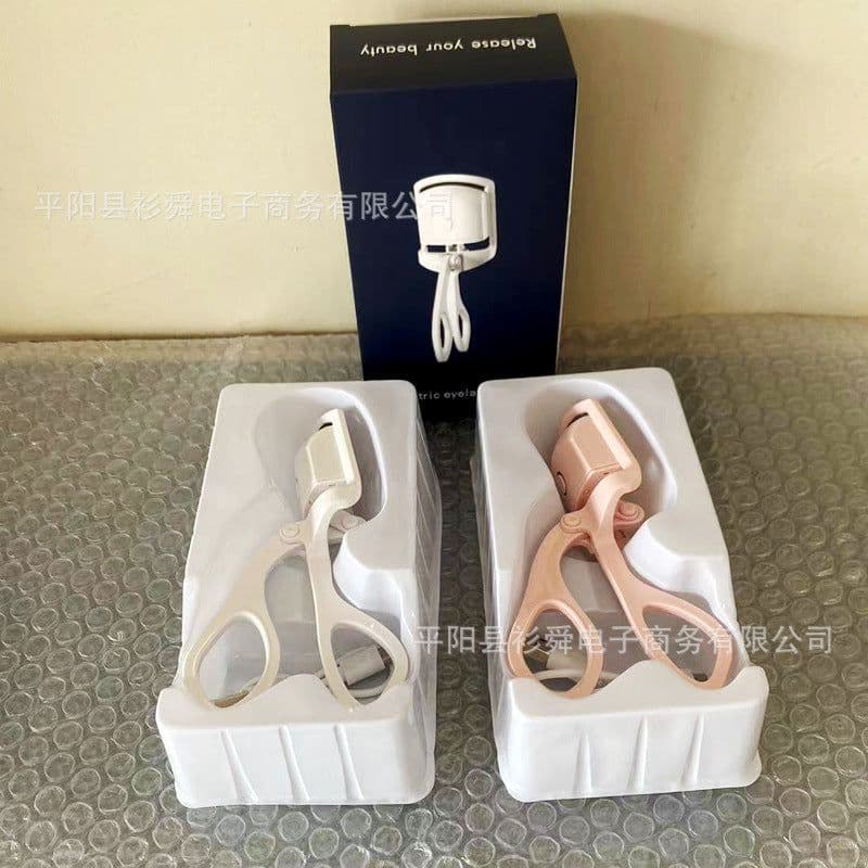 image-Electric Eyelash Curler Rechargeable Heated - Pink
