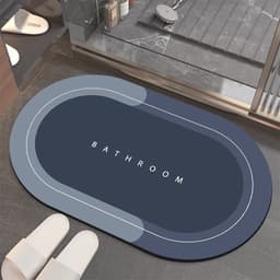 image-Bathroom Absorbent Velvet Mat - Quick-Drying - 4'x8'