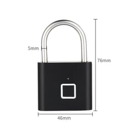 image-Smart Fingerprint Padlock Outdoor Waterproof Antirust Padlock Smart Electronic Padlock Head Door Anti-theft Combination Lock Cabinet
