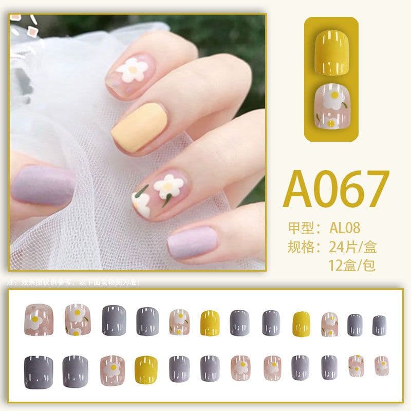 image-Internet celebrity new fake nails wearable nails finished nail patches nail art patches removable nail patches nail art accessories