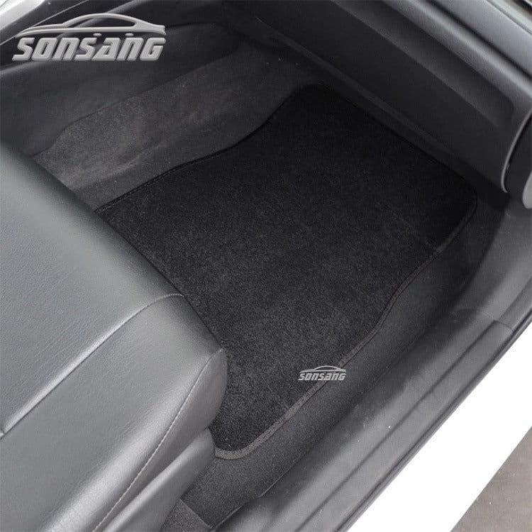 image-Car Floor Mats Set 4-Piece Universal Suede Black