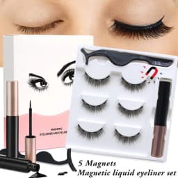 image-Magnetic False Eyelashes 5 Pairs 8-15mm Thick