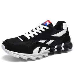 image-Miyuki Sports Shoes - White Red Stripe Running Casual