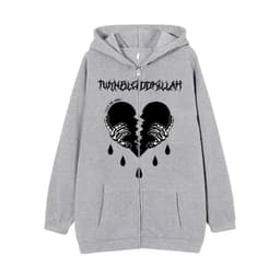 image-Men's Fleece Zip Hoodie - Light Brown Casual