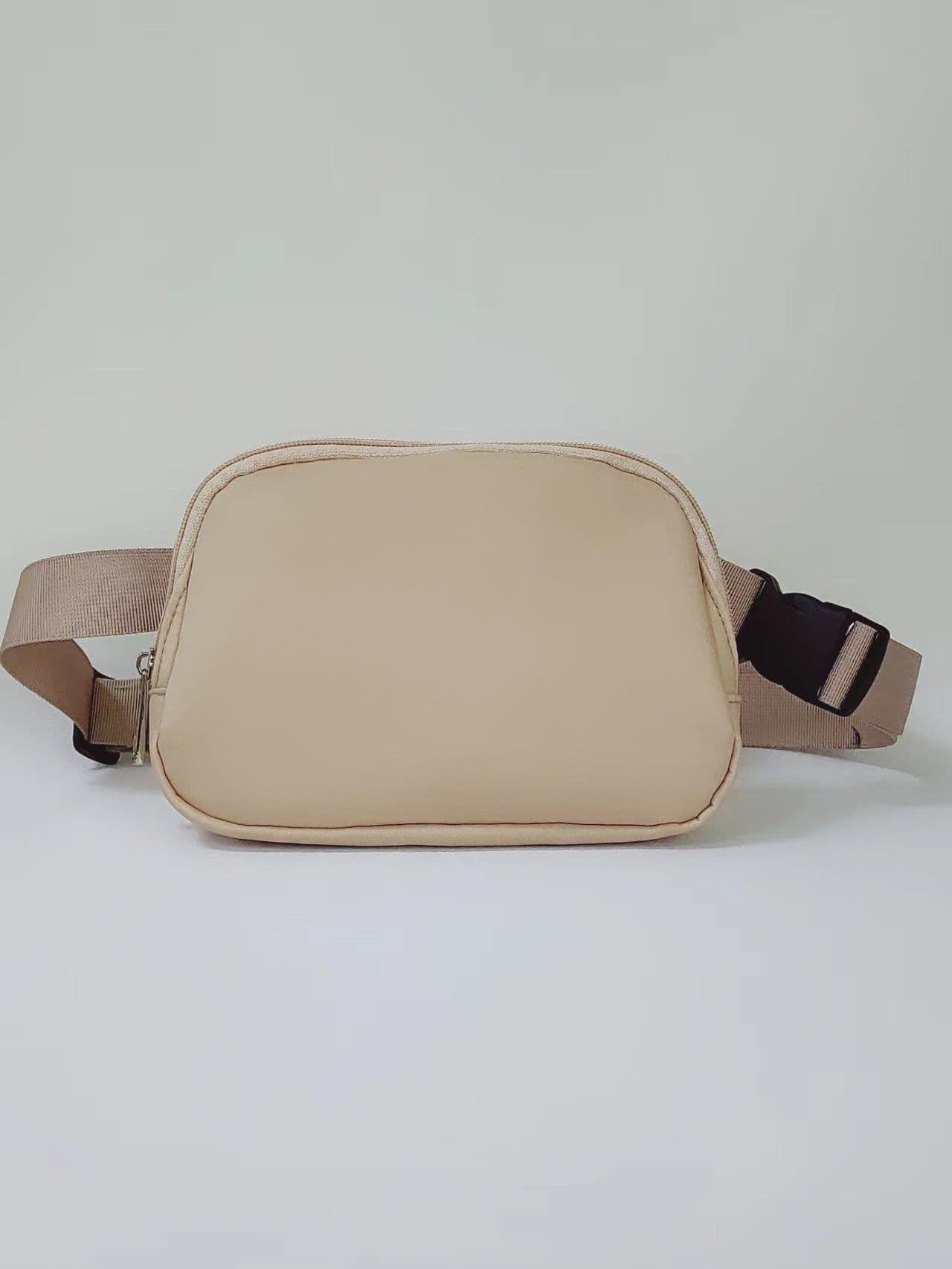 image-Sports Fitness Waist Bag - Orange Nylon Unisex