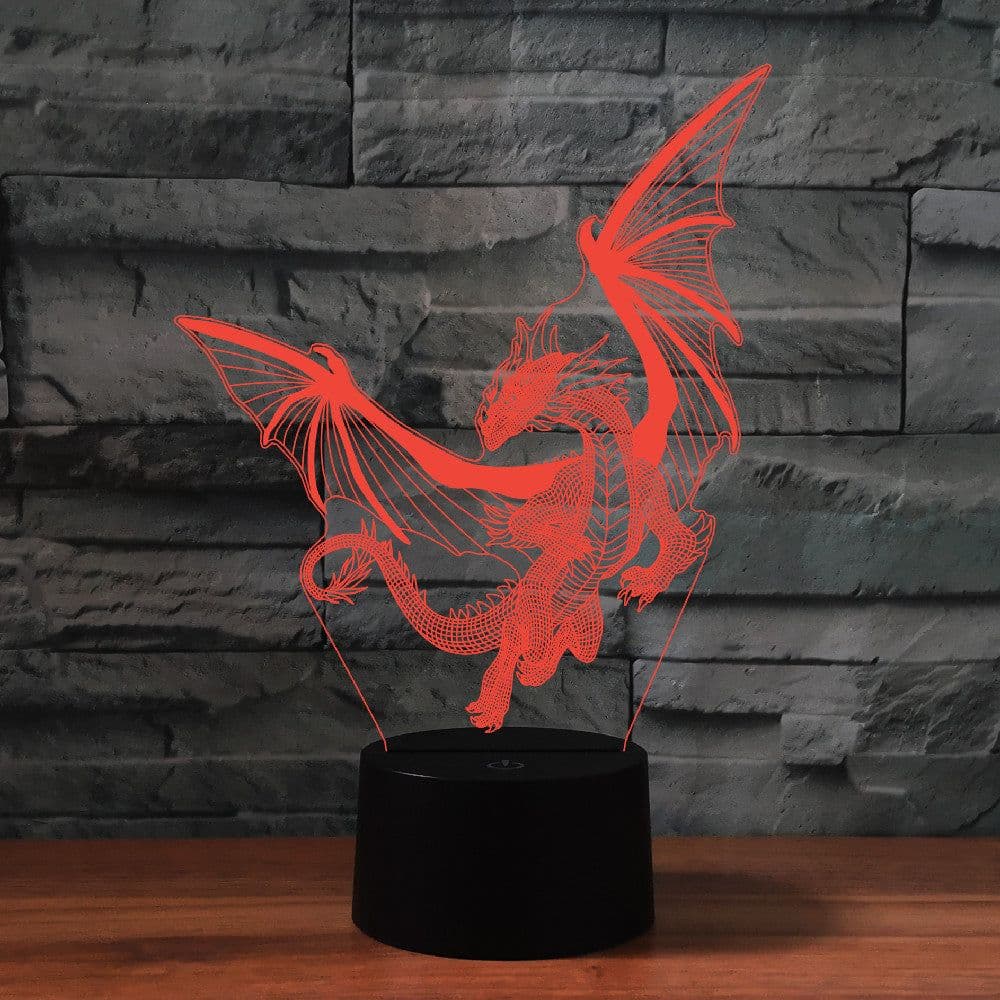 image-Dinosaur 3D LED Night Light Remote Control 16 Color