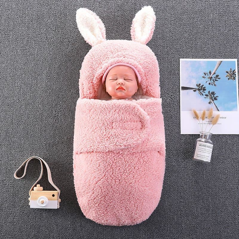 image-Newborn Sleeping Bag Quilt Dual Use For Autumn Winter Anti Startle Swaddle