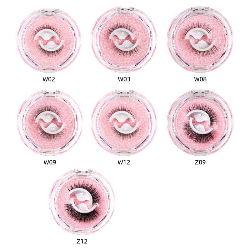 image-Self-Adhesive False Eyelashes - Thick Reusable Chemical Fiber