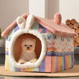 image-Dog kennel, winter warm dog house, universal for all seasons, small dog Teddy, removable and washable cat kennel, dog house, pet dog supplies