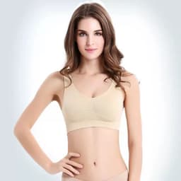 image-Seamless Sports Bra - Large Size Yoga Comfort