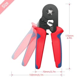 image-European Style Tubular Terminal Crimping Pliers HCS8 6 4 6 6