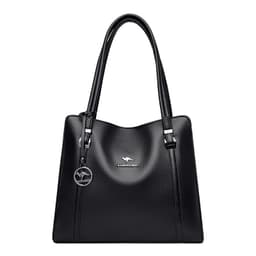 image-Women's Large Capacity Messenger PU Tote Bag Blue 2021