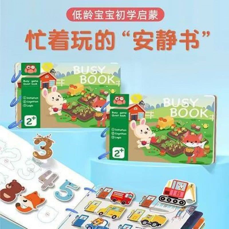 image-Baby Quiet Book Velcro - Cognitive Early Education 3-6Y