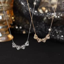 image-Rose Gold Four-Leaf Clover Necklace Women