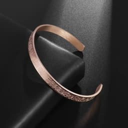image-Boxiang Jewelry Stainless Steel Arabic Necklace Rose Gold