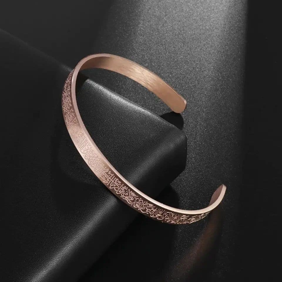 image-Boxiang Jewelry Stainless Steel Arabic Necklace Rose Gold