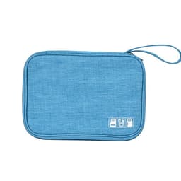 image-Cross-border cation charger storage bag Portable data cable mobile phone storage bag Waterproof three-layer digital bag