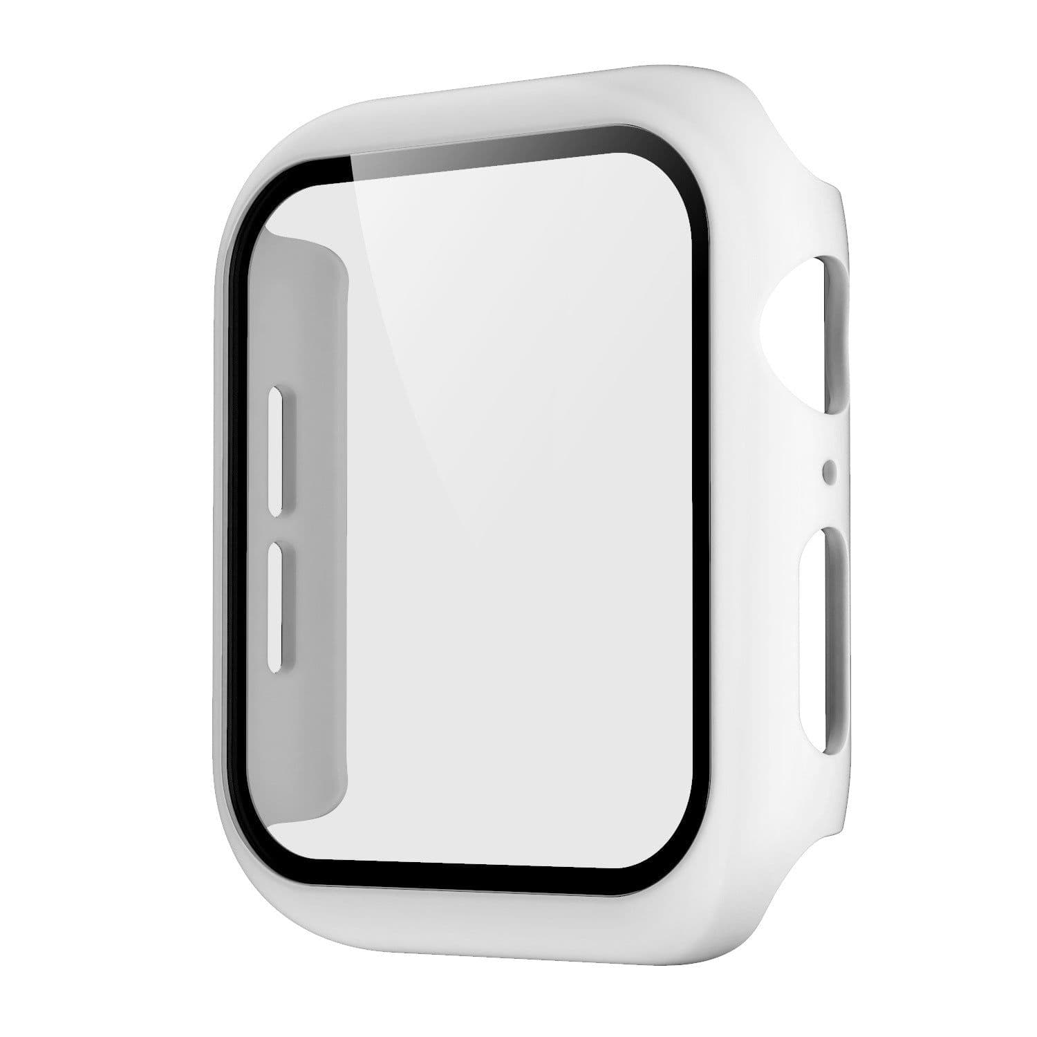 image-Suitable for Apple 7 representative case iwatch S7 watch protective cover shell film integrated PC frosted tempered film all-inclusive shell