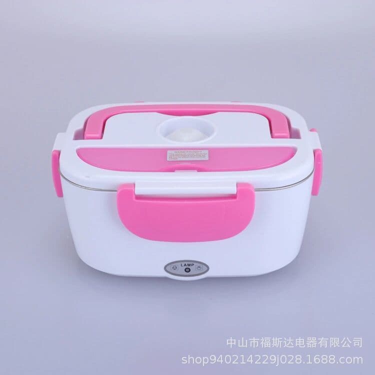 image-Car-Mounted Heated Lunch Box - Dual-Use, Portable, Insulated Mini