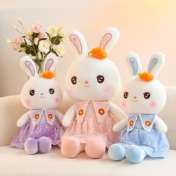 image-Cute Rabbit Plush Toy - 110cm Soft Pillow Doll