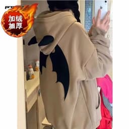 image-PROMONL Demon Hoodie Sweatshirt Women White 3XL