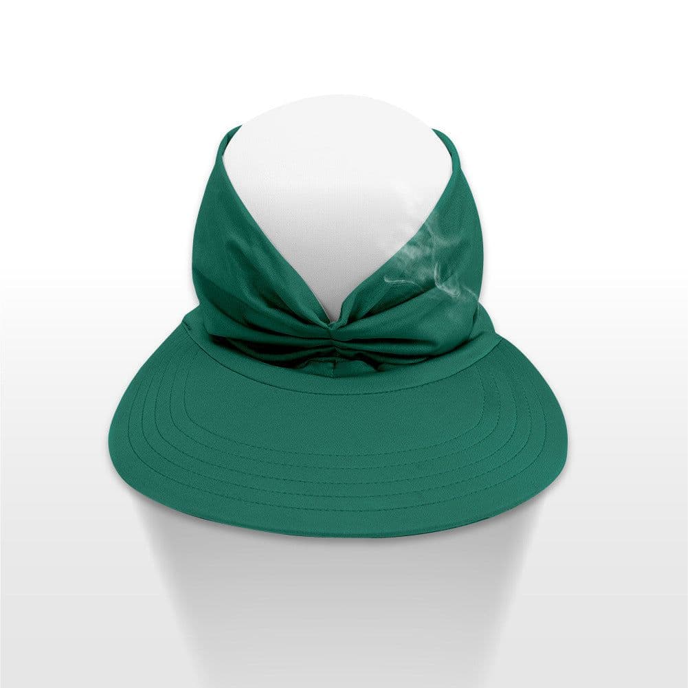 image-Women's Sun Visor Hat - Royal Blue Wide Brim UV Protection