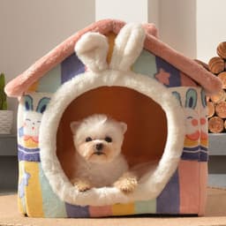 image-Dog kennel, winter warm dog house, universal for all seasons, small dog Teddy, removable and washable cat kennel, dog house, pet dog supplies