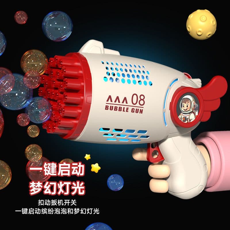 image-Sunflower Bubble Machine - 23 Hole Automatic Green