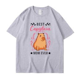 image-Cross-border independent station new summer cartoon cute Harajuku style printed cotton short-sleeved men's and women's T-shirt tops