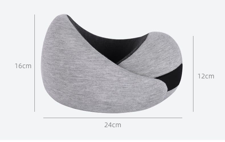 image-Business trip U-shaped airplane pillow cervical noon sleep neck pillow memory foam U-shaped pillow stowable folding pillow