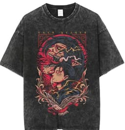 image-Cuifu Anime Print T-Shirt - Dark Retro Short Sleeve
