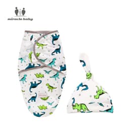 image-Miracle Baby Swaddle Wrap - Large 75*60cm Pure Cotton Newborn