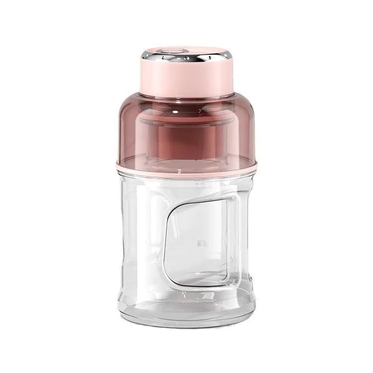 image-Portable Electric Mini Juicer 330ml 6-Blade USB Rechargeable