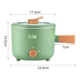 image-European, British, American, multifunctional student dormitory electric cooker, hot pot, noodle cooking electric hot pot, double-speed heat insulation small