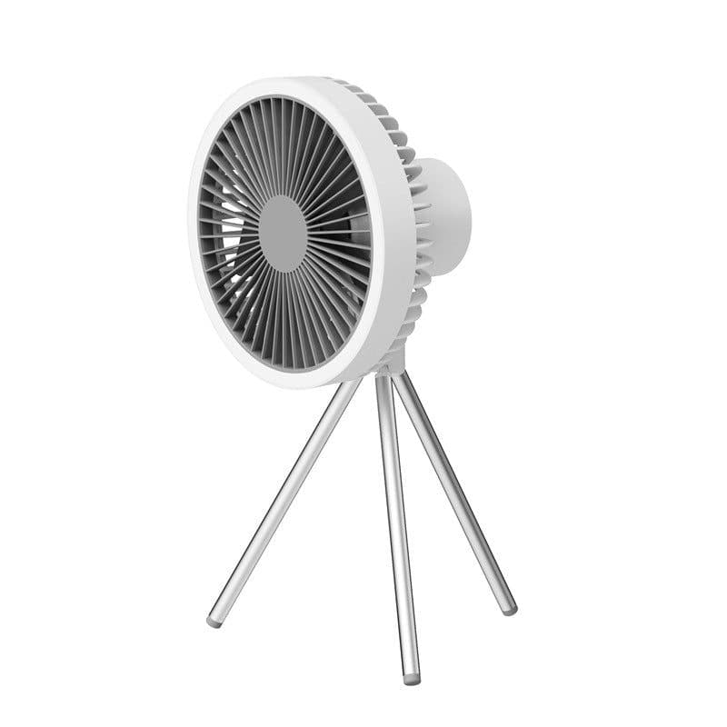 image-Cross-border hanging dual-purpose tripod outdoor fan light USB camping tent portable small ceiling fan camping fan