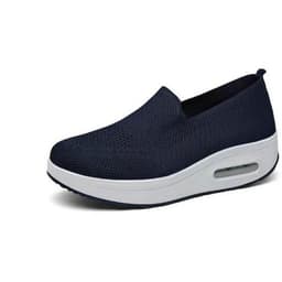 image-Women's 2023 Flat Slip-On Sports Shoes - Brown Mesh Breathable Loafers