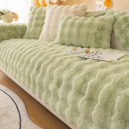 image-Sofa Cushion Cover Flannel White 75cm Modern
