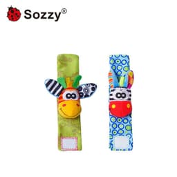 image-Sozzy Baby Rattle Socks Wrist Strap 0-1Y